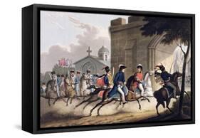 Entrance of Lord Wellington into Salamanca, May 20th 1813' 1815-Matthew Dubourg-Framed Stretched Canvas