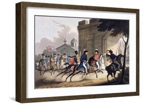 Entrance of Lord Wellington into Salamanca, May 20th 1813' 1815-Matthew Dubourg-Framed Giclee Print