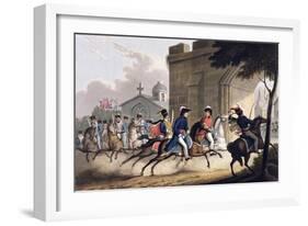 Entrance of Lord Wellington into Salamanca, May 20th 1813' 1815-Matthew Dubourg-Framed Giclee Print