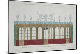 Entrance of Mr Massa's Store, Plaster Sculptor, 15 Boulevard Des Filles Du Calvaire-Pierre Antoine Leboux De La Mesangere-Mounted Giclee Print