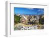 Entrance of Park Güell with City Skyline Behind, Barcelona, Catalonia, Spain-Stefano Politi Markovina-Framed Premium Photographic Print