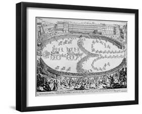 Entrance of Prince of Urbino at festival-Jacques Callot-Framed Giclee Print