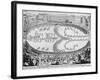 Entrance of Prince of Urbino at festival-Jacques Callot-Framed Giclee Print