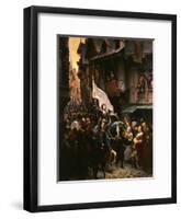 Entrance of Saint Joan of Arc, 1412-31, into Orleans, France-Jean-jacques Scherrer-Framed Giclee Print