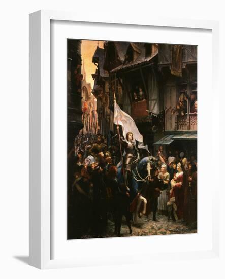 Entrance of Saint Joan of Arc, 1412-31, into Orleans, France-Jean-jacques Scherrer-Framed Giclee Print