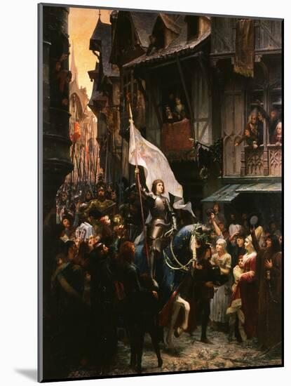 Entrance of Saint Joan of Arc, 1412-31, into Orleans, France-Jean-jacques Scherrer-Mounted Giclee Print