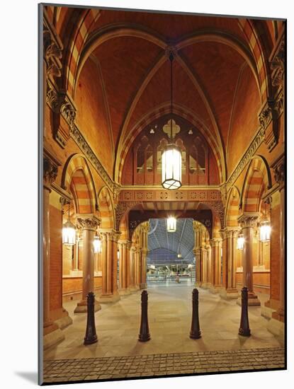 Entrance of St. Pancras International, Home of Eurostar and Gateway to the Continent-David Bank-Mounted Photographic Print