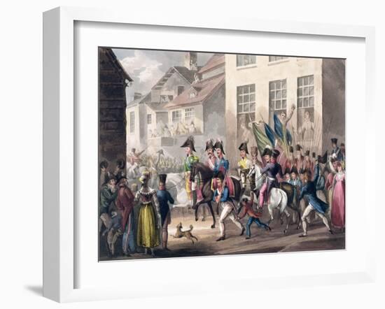'Entrance of the Allies into Paris, March 31st 1814', 1815-Thomas Sutherland-Framed Giclee Print