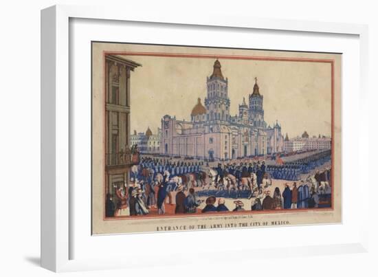 Entrance of the Army into the City of Mexico, 1848-Thomas S. Wagner-Framed Giclee Print