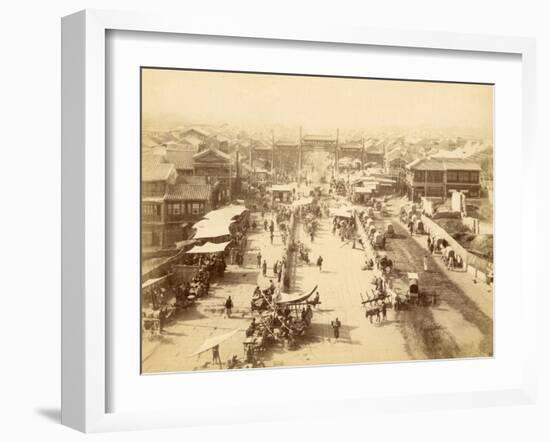 Entrance of the Chinese City of Peking (China)-S^ Yamamoto-Framed Photographic Print