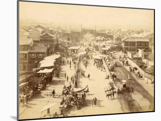 Entrance of the Chinese City of Peking (China)-S^ Yamamoto-Mounted Photographic Print