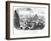 Entrance of the Columbia River, Ship Tonquin Crossing the Bar-null-Framed Giclee Print