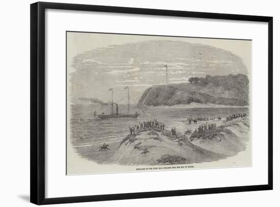 Entrance of the First Mail Steamer into the Bay of Natal-null-Framed Giclee Print