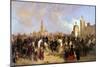 Entrance of the French Expeditionary Corps into Mexico City,1863-Jean Adolphe Beauce-Mounted Giclee Print