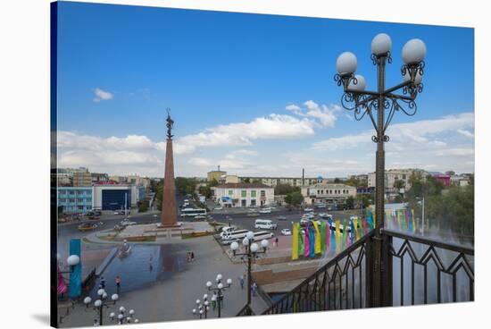 Entrance of the Independence Park, Shymkent, South Region, Kazakhstan, Central Asia, Asia-G&M Therin-Weise-Stretched Canvas