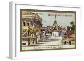 Entrance of the Palace of the King of Siam in Bangkok-null-Framed Giclee Print