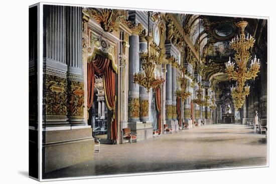 Entrance of the Palais Garnier, Paris, C1900-null-Stretched Canvas