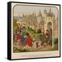 Entrance of the Queen Isabeau of Bavaria into Paris-null-Framed Stretched Canvas