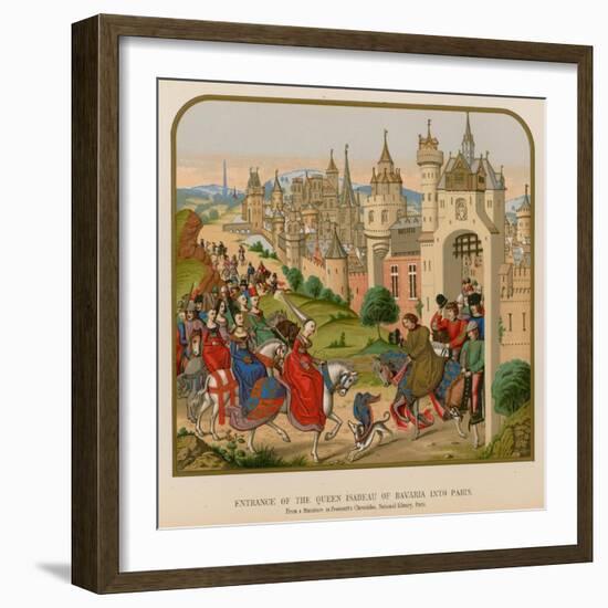 Entrance of the Queen Isabeau of Bavaria into Paris-null-Framed Giclee Print