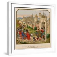 Entrance of the Queen Isabeau of Bavaria into Paris-null-Framed Giclee Print