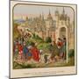 Entrance of the Queen Isabeau of Bavaria into Paris-null-Mounted Giclee Print