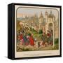 Entrance of the Queen Isabeau of Bavaria into Paris-null-Framed Stretched Canvas