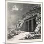 Entrance of the Tomb at Beni Hasan, Egypt, 1879-null-Mounted Giclee Print