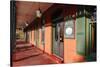 Entrance of the Union Hotel, Flamington, NJ-George Oze-Stretched Canvas