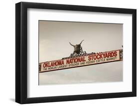 Entrance, Oklahoma National Stockyards, Oklahoma City, Oklahoma, USA-Walter Bibikow-Framed Photographic Print