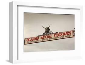 Entrance, Oklahoma National Stockyards, Oklahoma City, Oklahoma, USA-Walter Bibikow-Framed Photographic Print