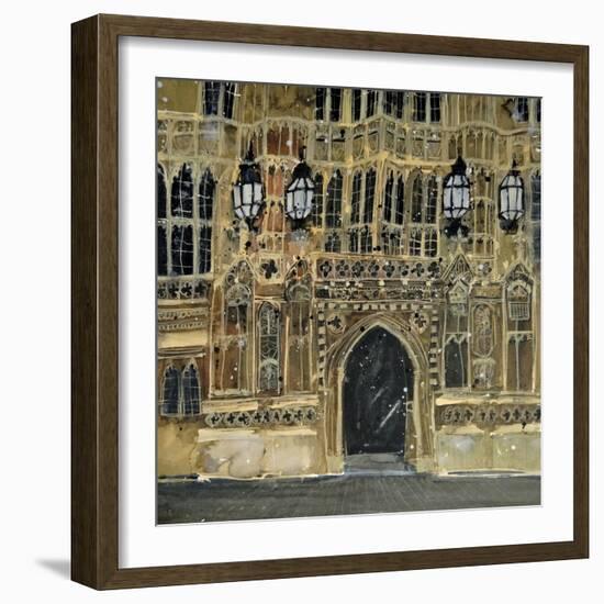 Entrance, Parliament, London-Susan Brown-Framed Giclee Print