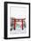 Entrance path to Fushimi Inari Shrine in winter, Kyoto, Japan, Asia-Damien Douxchamps-Framed Photographic Print