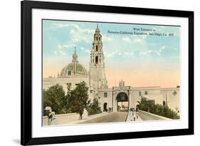 Entrance to 1915 Exposition Grounds, San Diego, California-null-Framed Art Print