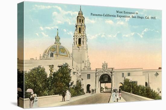 Entrance to 1915 Exposition Grounds, San Diego, California-null-Stretched Canvas