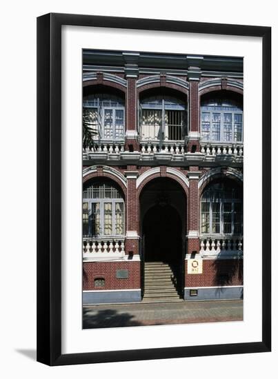 Entrance to a Building, Shamian Island, Canton-null-Framed Giclee Print