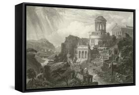 Entrance to a Greek City-null-Framed Stretched Canvas