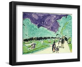 Entrance to a Large Garden in Dresden, 1905-Ernst Ludwig Kirchner-Framed Giclee Print