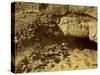 Entrance to a rock grave, Egypt-English Photographer-Stretched Canvas