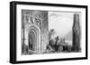 Entrance to a Temple, Clonmacnoise, Ireland, 19th Century-R Brandard-Framed Giclee Print