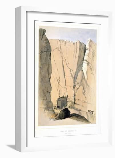 Entrance to a Tomb in the Valley of the Kings Near Thebes, Egypt, 1855-Lord Wharncliffe-Framed Giclee Print