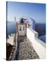 Entrance to a Typical Village House in Oia, Santorini (Thira), Cyclades Islands, Greece-Gavin Hellier-Stretched Canvas