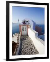 Entrance to a Typical Village House in Oia, Santorini (Thira), Cyclades Islands, Greece-Gavin Hellier-Framed Photographic Print