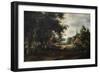 Entrance to a Village-Meindert Hobbema-Framed Art Print