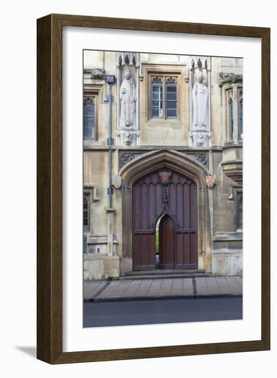 Entrance to All Souls College, Oxford, Oxfordshire, England, United Kingdom, Europe-Charlie Harding-Framed Photographic Print