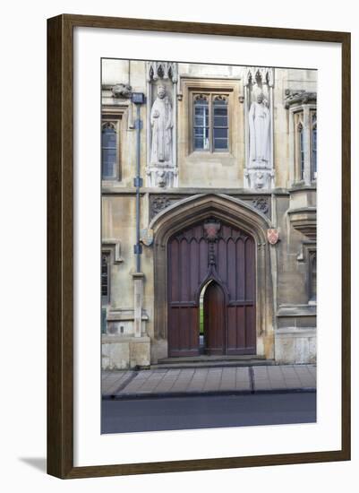 Entrance to All Souls College, Oxford, Oxfordshire, England, United Kingdom, Europe-Charlie Harding-Framed Photographic Print