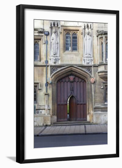 Entrance to All Souls College, Oxford, Oxfordshire, England, United Kingdom, Europe-Charlie Harding-Framed Photographic Print