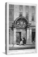 Entrance to Barber Surgeons' Hall, City of London, 1830-John Greig-Stretched Canvas