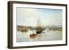 Entrance to Barry Dock, South Wales, 1897-William Lionel Wyllie-Framed Giclee Print