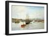 Entrance to Barry Dock, South Wales, 1897-William Lionel Wyllie-Framed Giclee Print