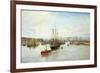 Entrance to Barry Dock, South Wales, 1897-William Lionel Wyllie-Framed Giclee Print